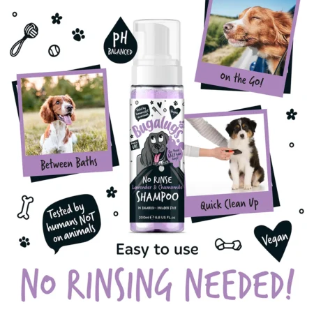 Bugalugs No Rinse Lavender & Chamomile Dog Shampoo - Image 4