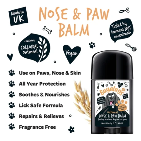 Bugalugs Oatmeal Nose & Paw Balm Stick for Dogs - Image 3